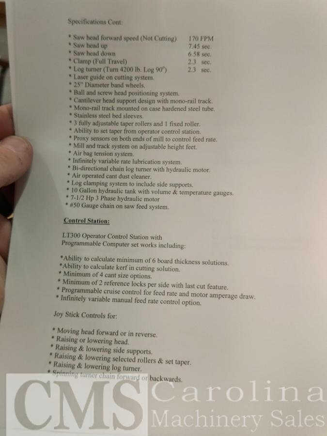 Used 2006 Wood-Mizer LT300 with Twin Blade Edger