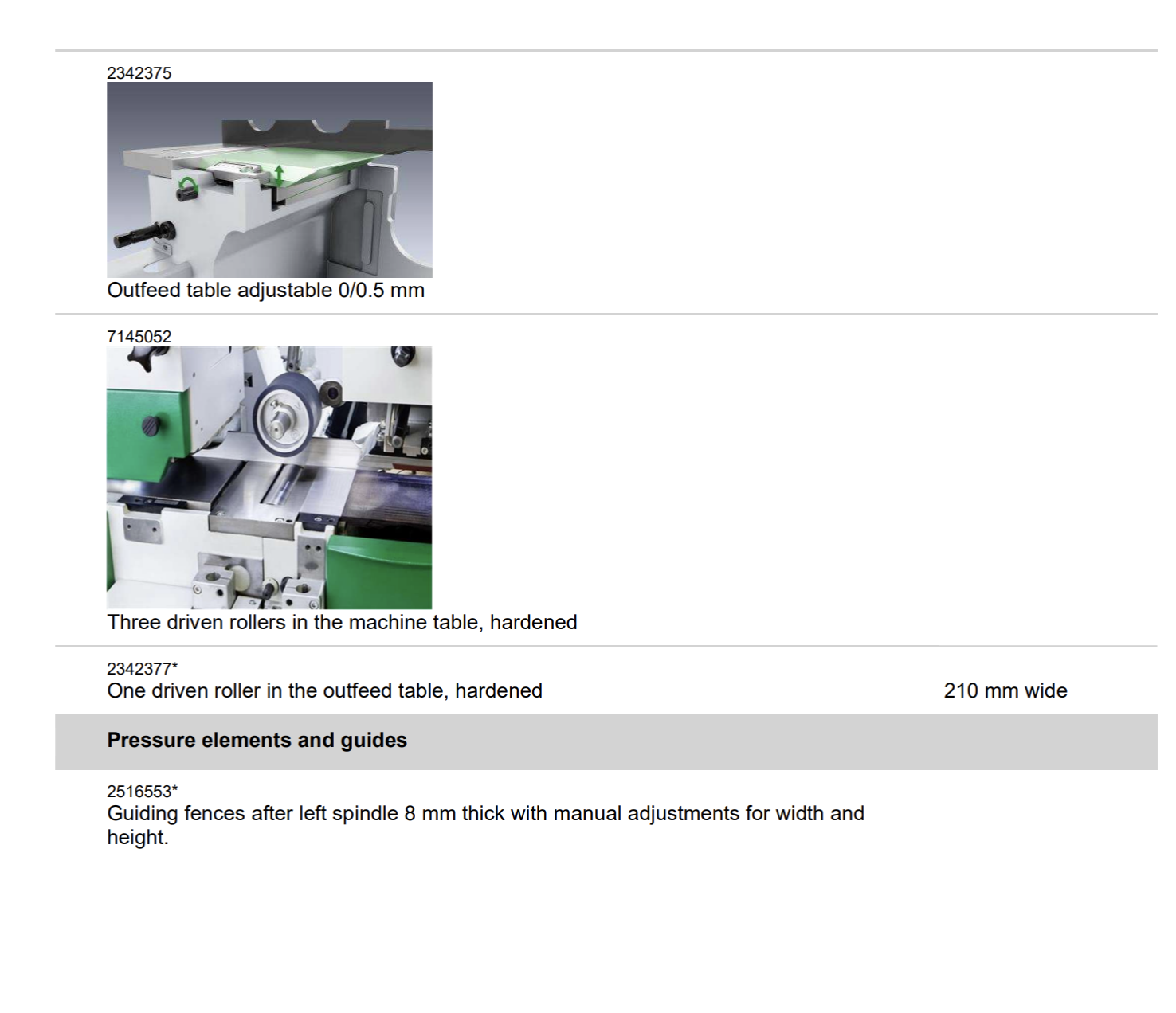 Used 2020 Weinig Hydromat 3000 12" Moulder
