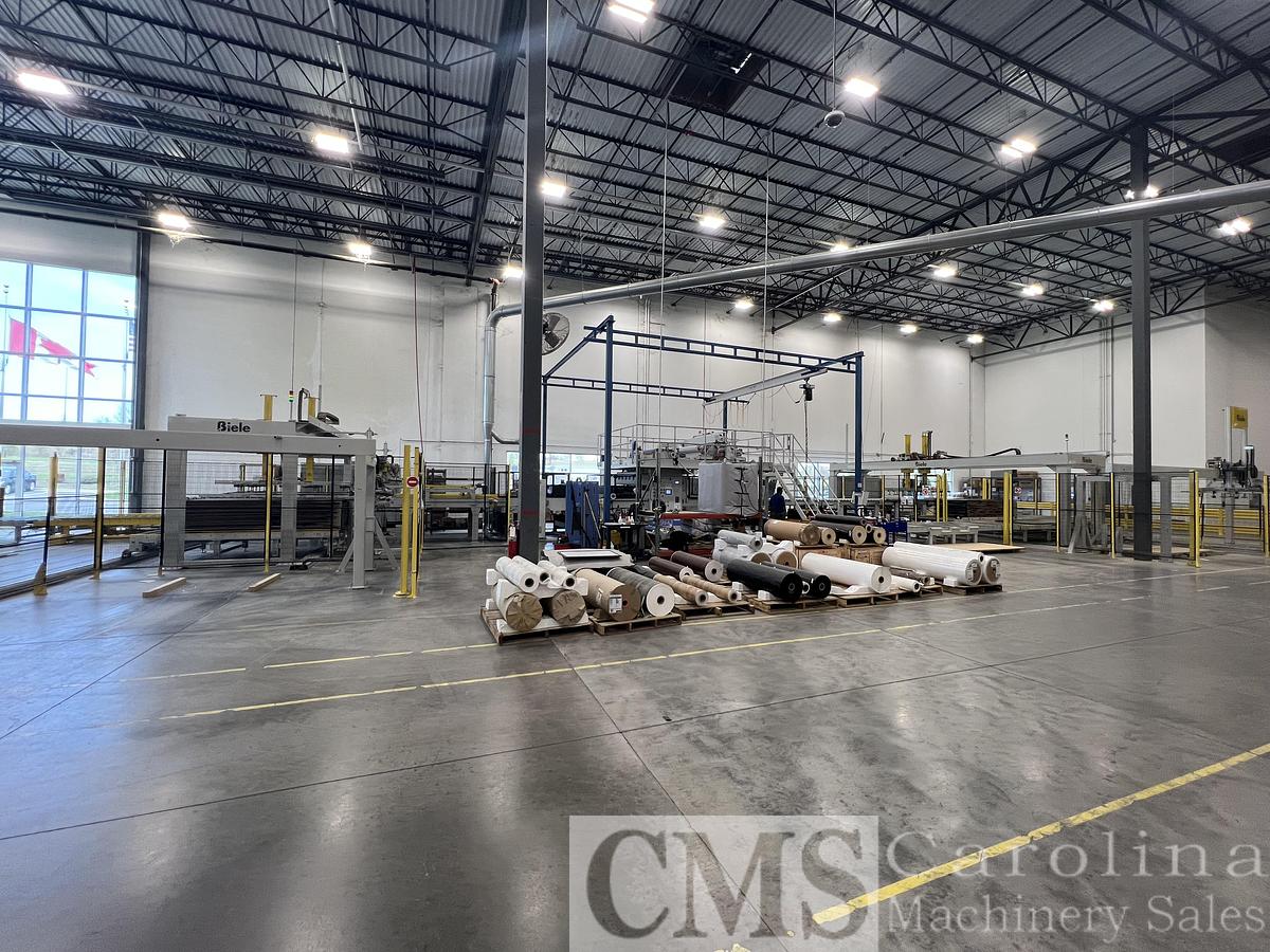 Used 2020 Barberan Top & Bottom Laminating Line with Biele Automatic Infeed/Outfeed System