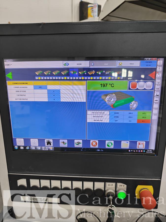 Used 2015 Biesse Roxyl 5.5 Single Sided Edgebander