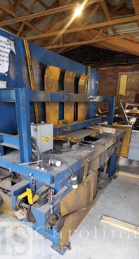 Used Baker Double Head Notcher with Automated Industrial Technologies Stacker
