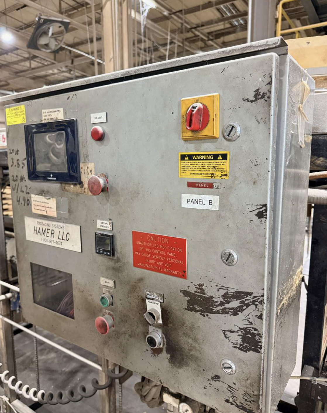 Used Hamer Model 2080 Form Fill Seal Bagging Line