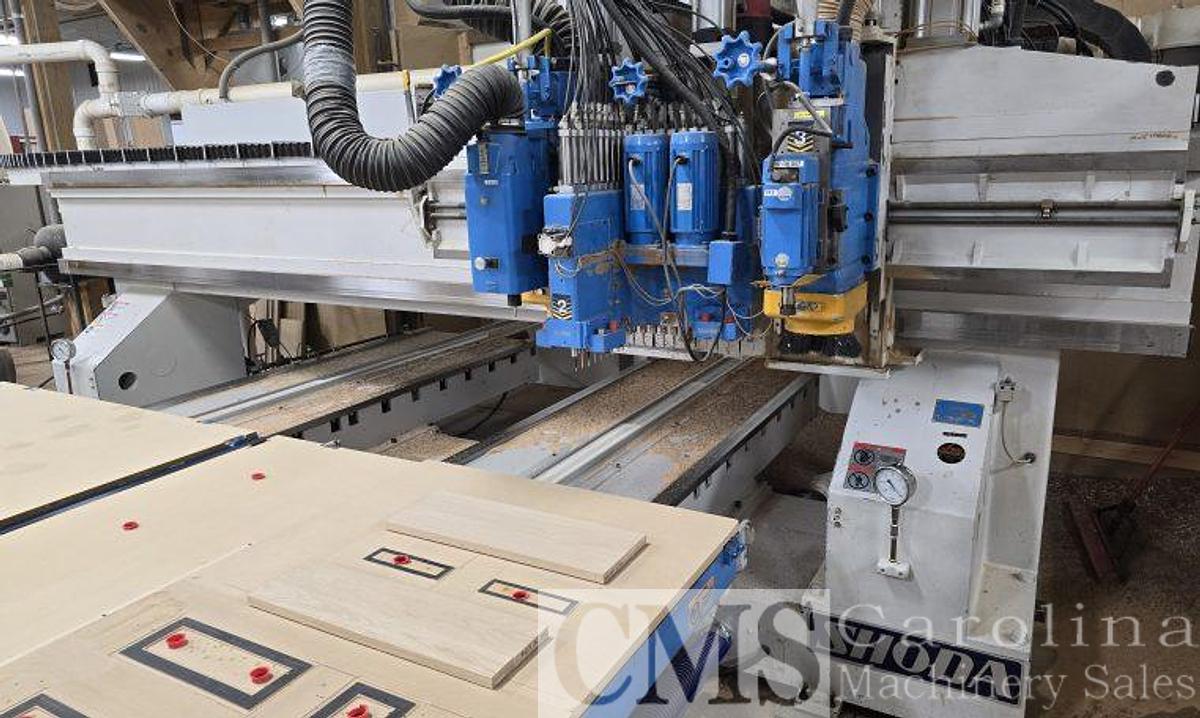 Used 1999 Shoda Twin Table CNC Router 5' X 10'
