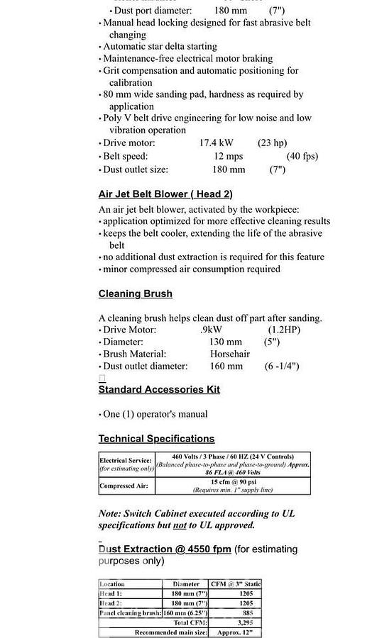 Used 2017 Homag SWT 225 2-Head 53" Wide Belt Sander