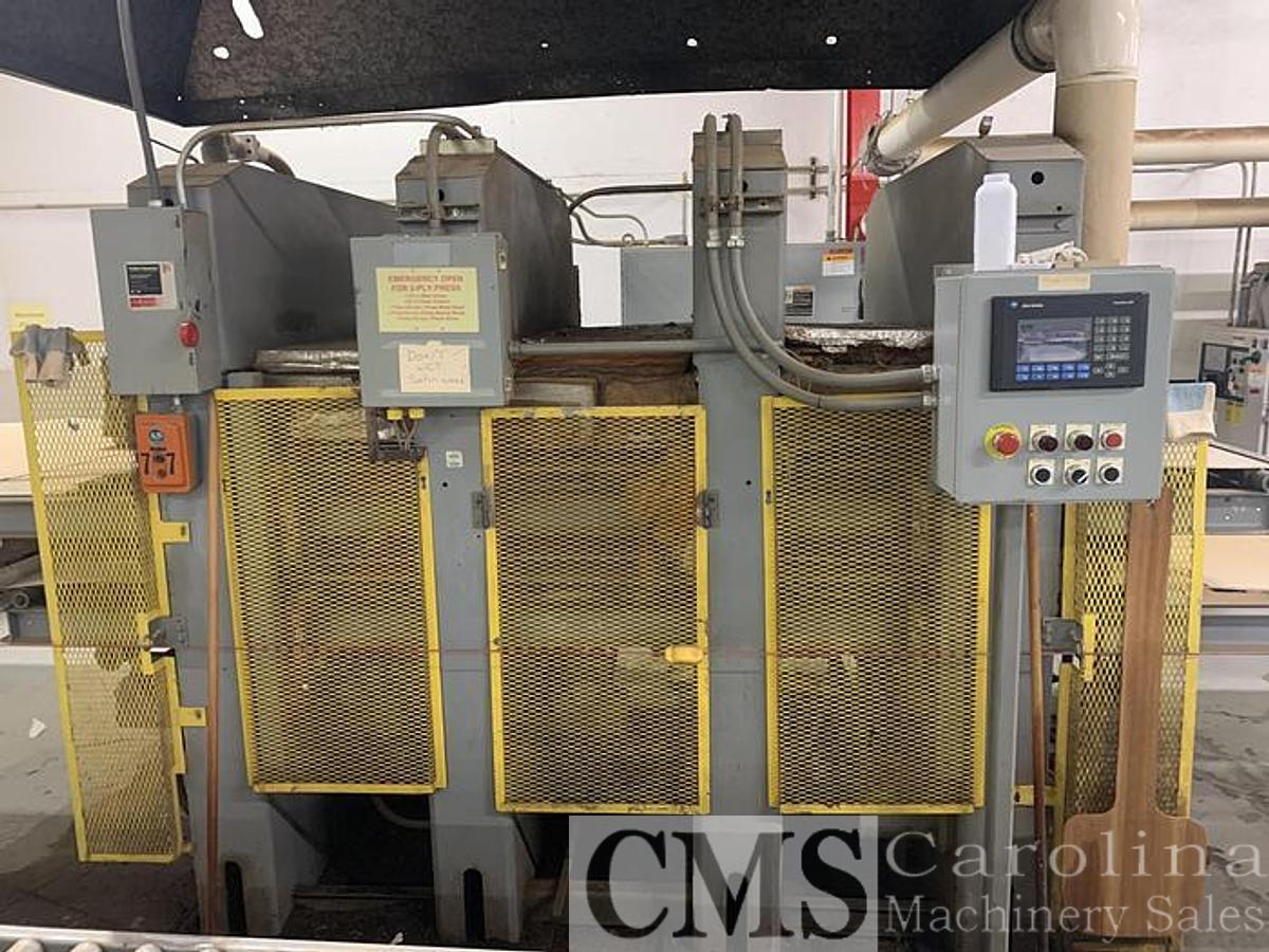 Used BERTHELSEN 5' x 10' 2-PLY HOT SHUTTLE PRESS