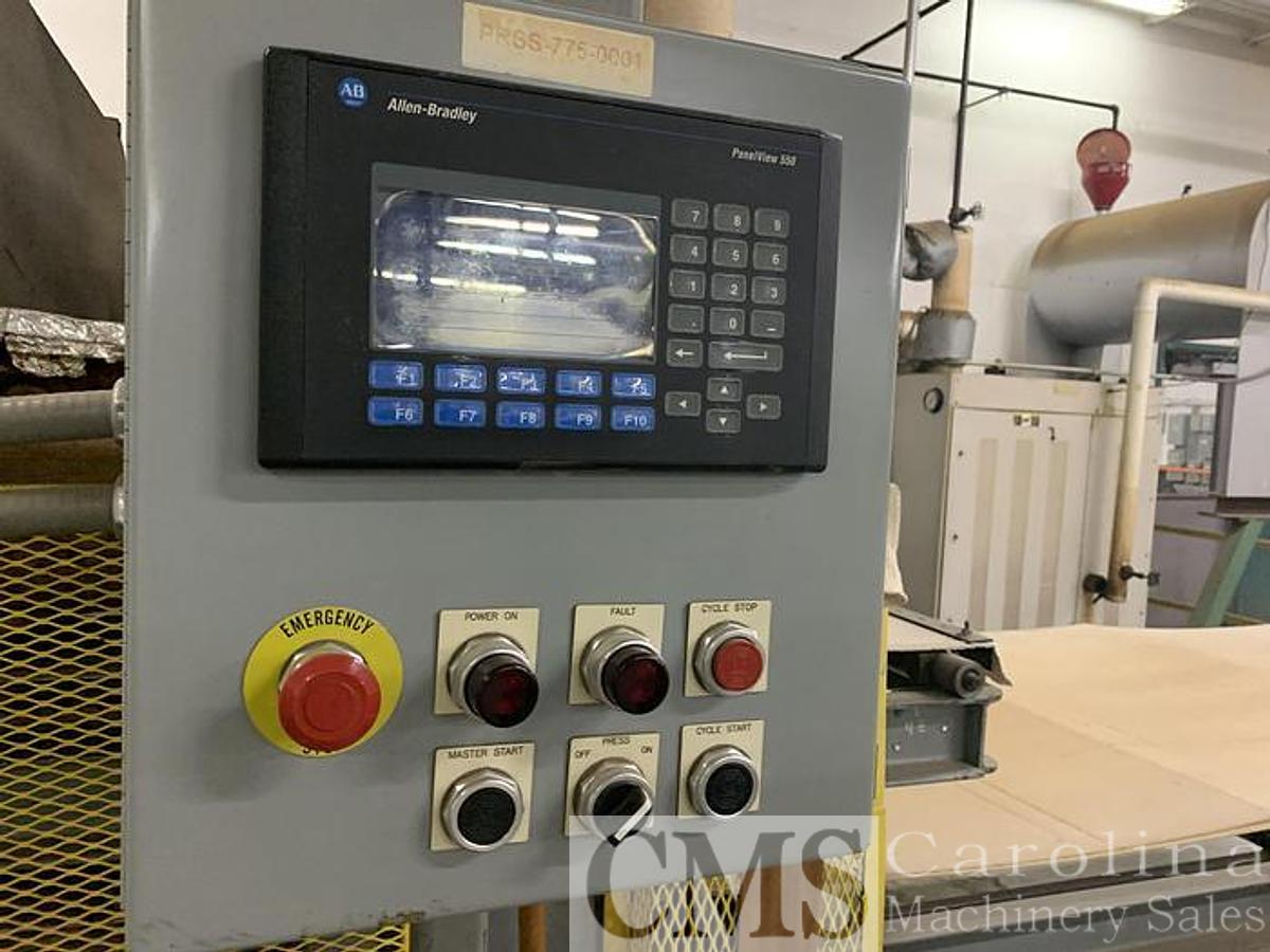 Used BERTHELSEN 5' x 10' 2-PLY HOT SHUTTLE PRESS