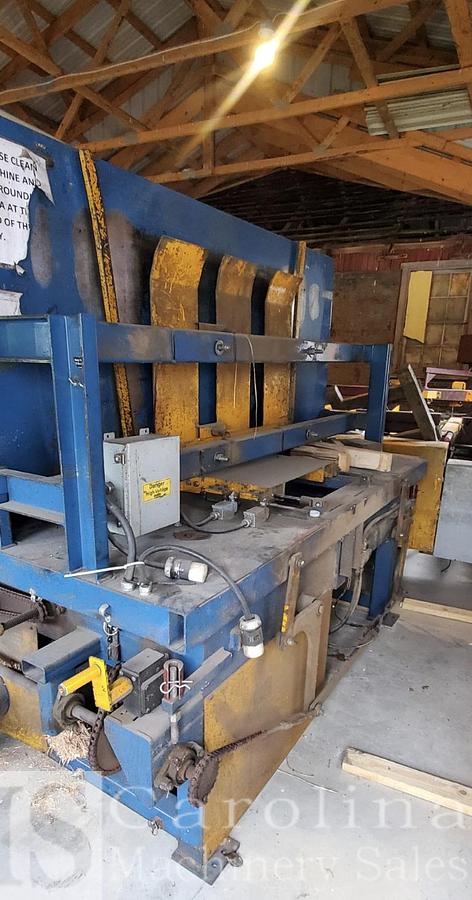 Used Baker Double Head Notcher with Automated Industrial Technologies Stacker