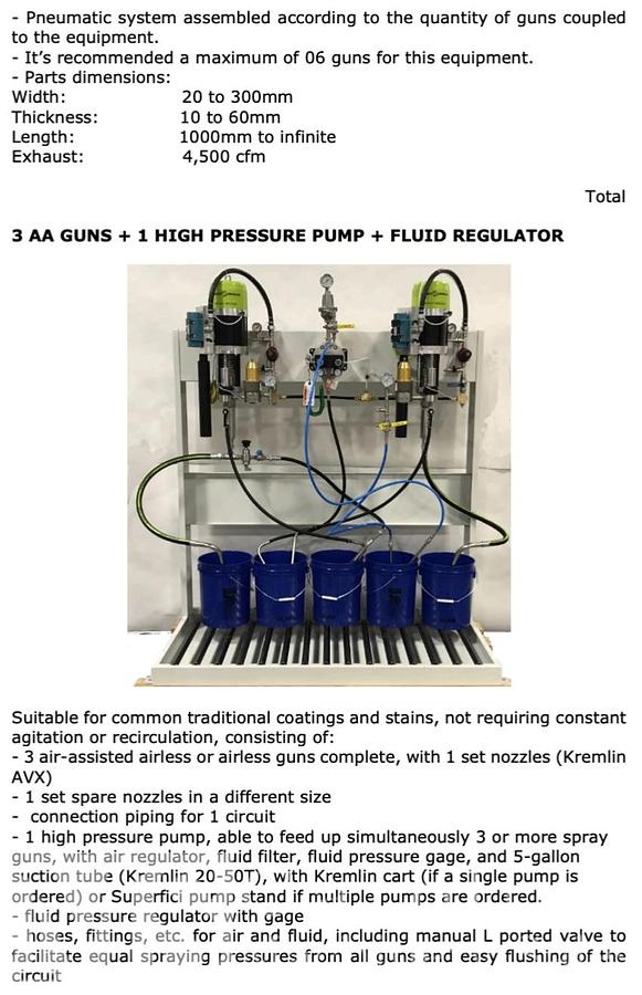 Used Superfici Moulding Sprayer