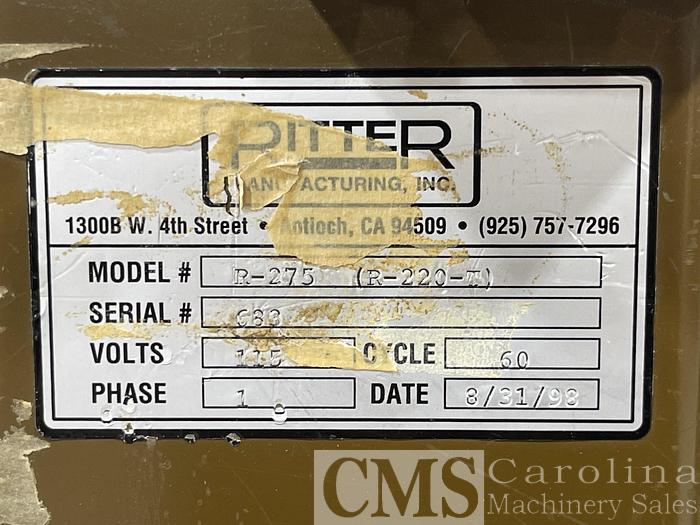 Used Ritter R 275 Pocket Hole Drill Machine