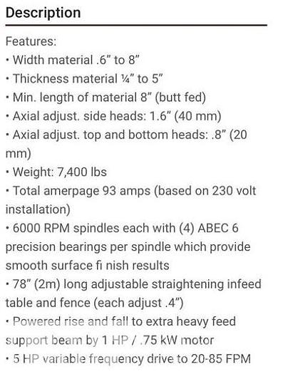 Used Leadermac LMC 418 Moulder