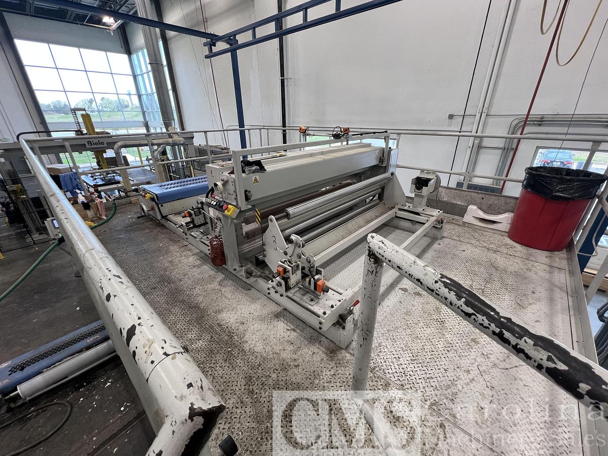 Used 2020 Barberan Top & Bottom Laminating Line with Biele Automatic Infeed/Outfeed System