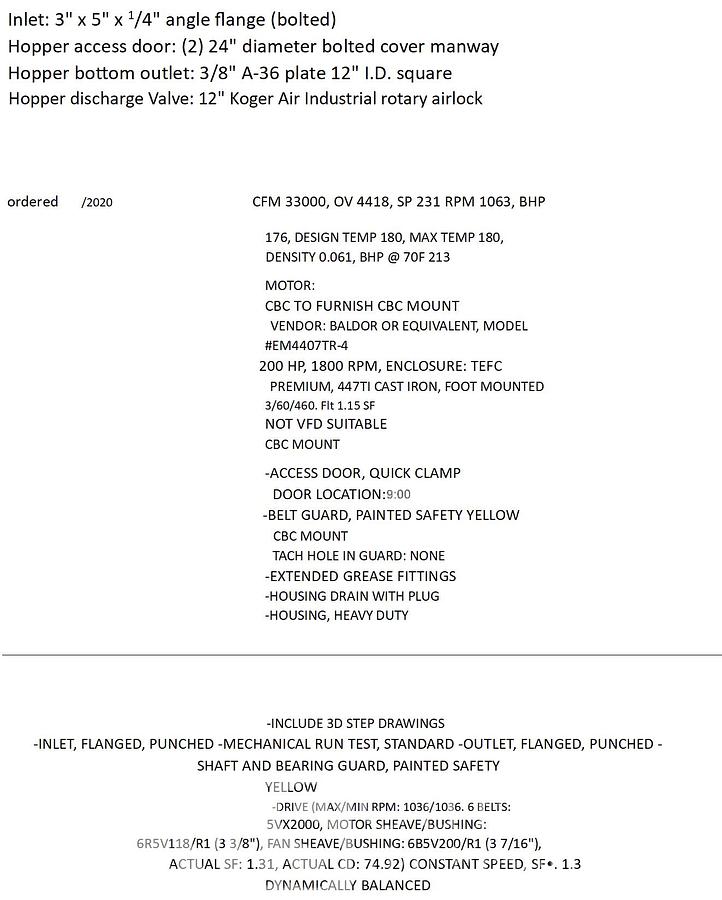 Used Heil 10.5x32 Drum Dryer and Chip Plant