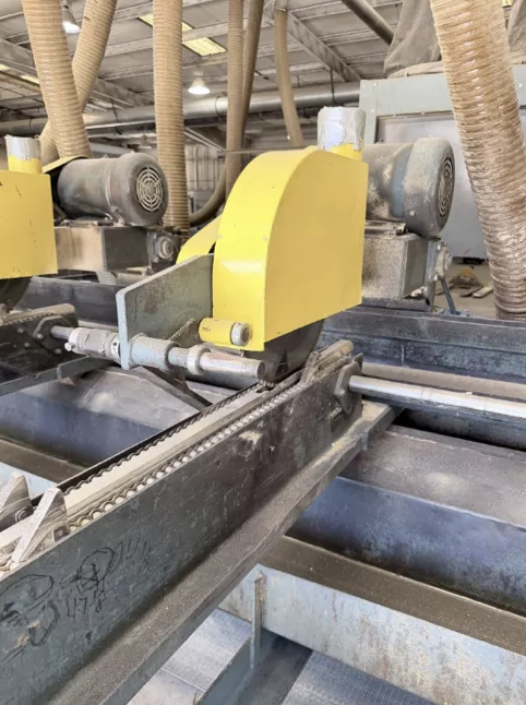 Used Newman KM16 Multiple Head Trim Saw