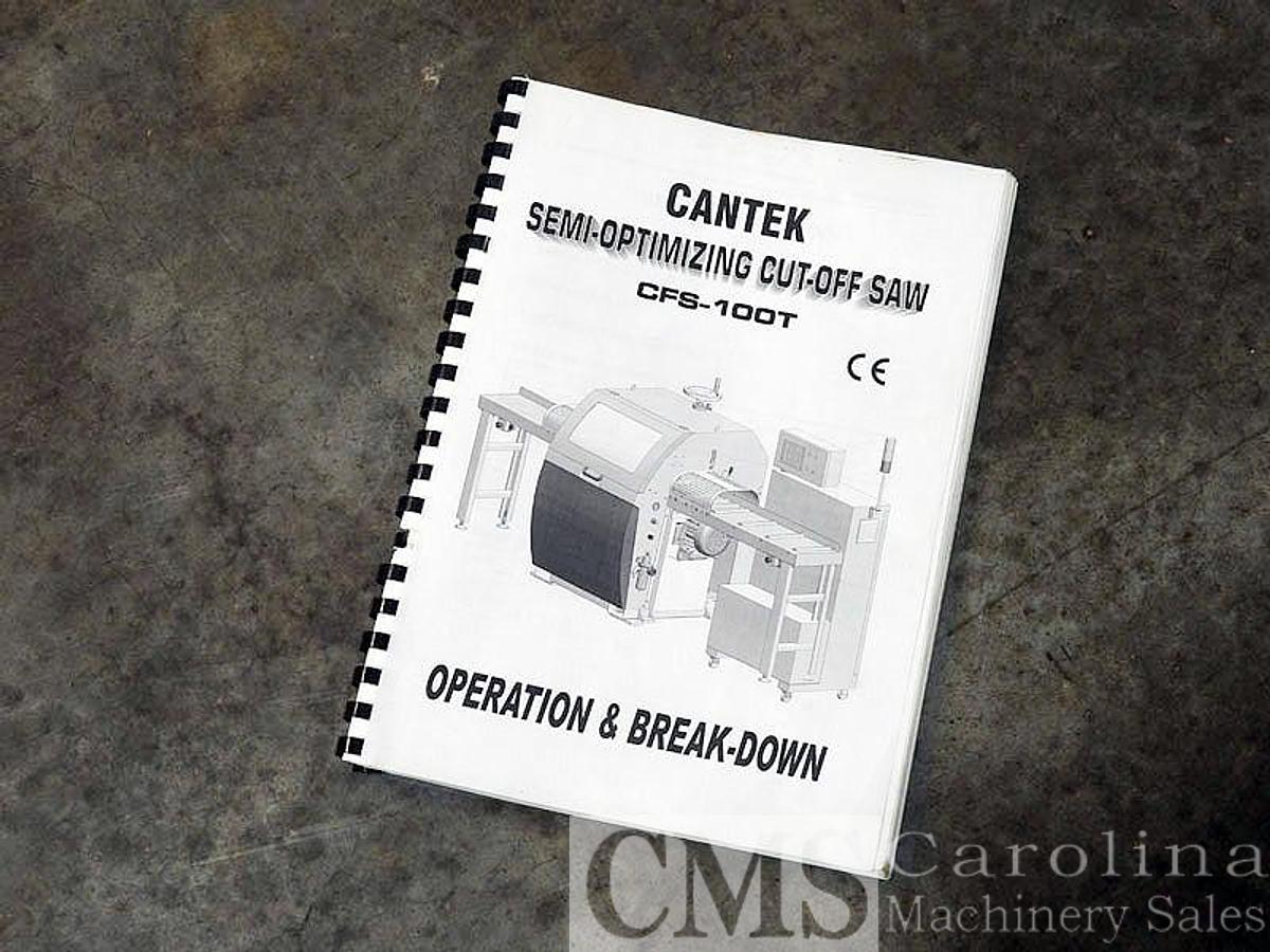 Used Cantek CFS-100 Optimizing Cut Off Saw