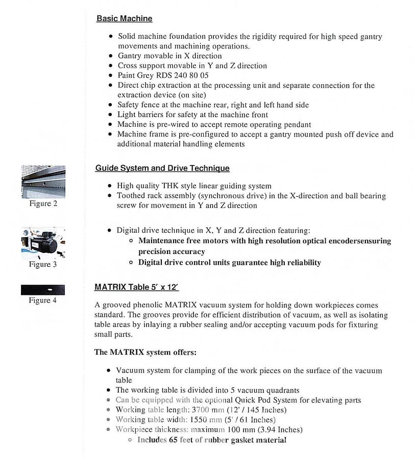 Used 2015 Weeke Vantech 512 CNC Router with Offloading