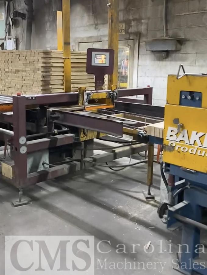 Used Baker Double Head Notcher with Automated Industrial Technologies Stacker