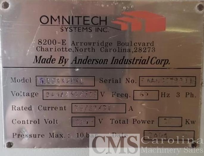 Used 2004 Omnitech Selexx/Pal CNC Router