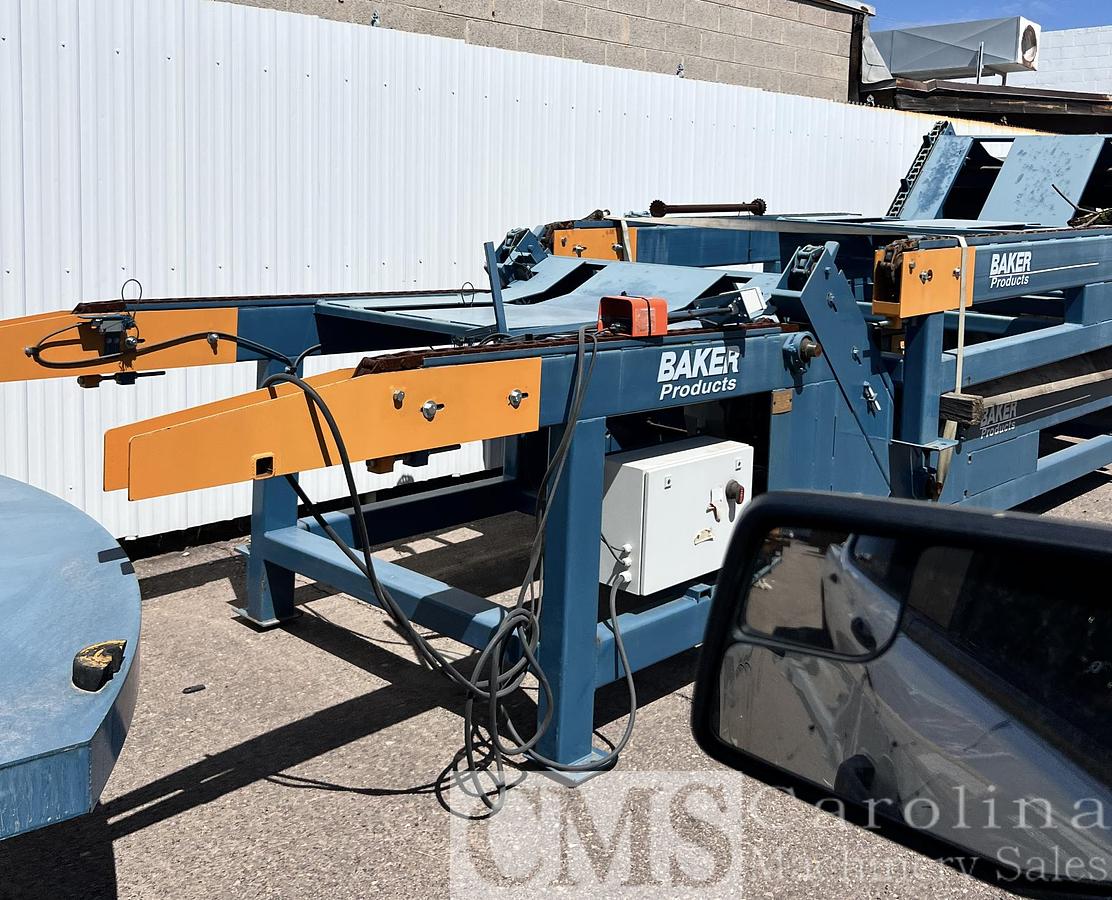 Used Baker Complete Cant Chop Line Trim Saw Notcher Gang Saw