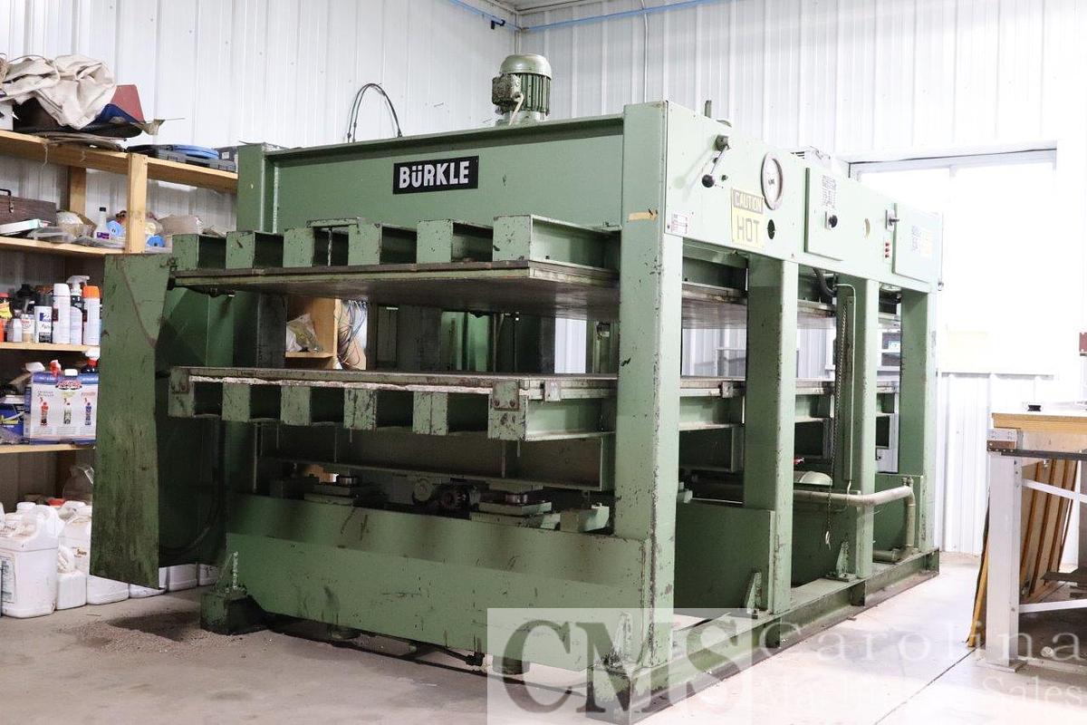 Used Burkle HS 120 36/135 Hot Press