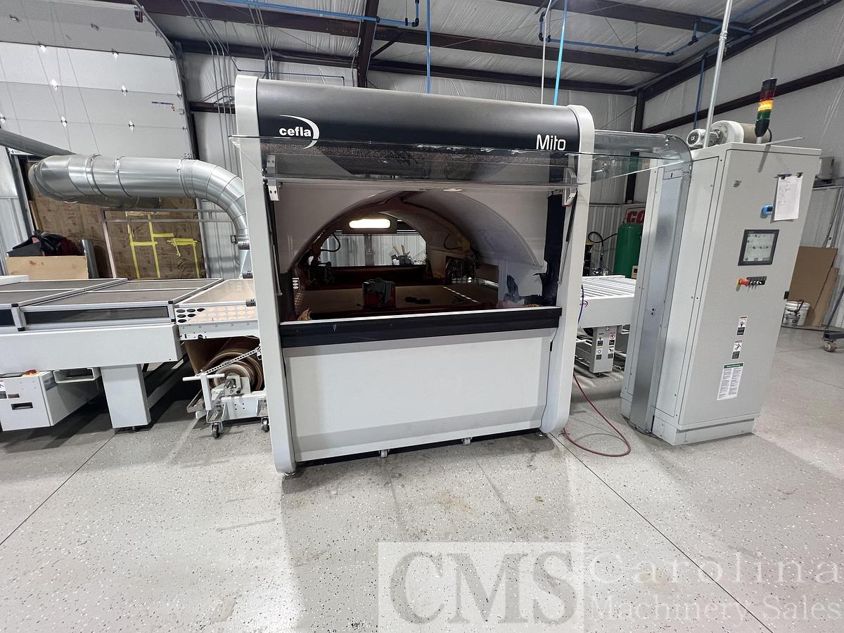 Used Cefla Mito Sprayer Finishing Line with UV Ovens
