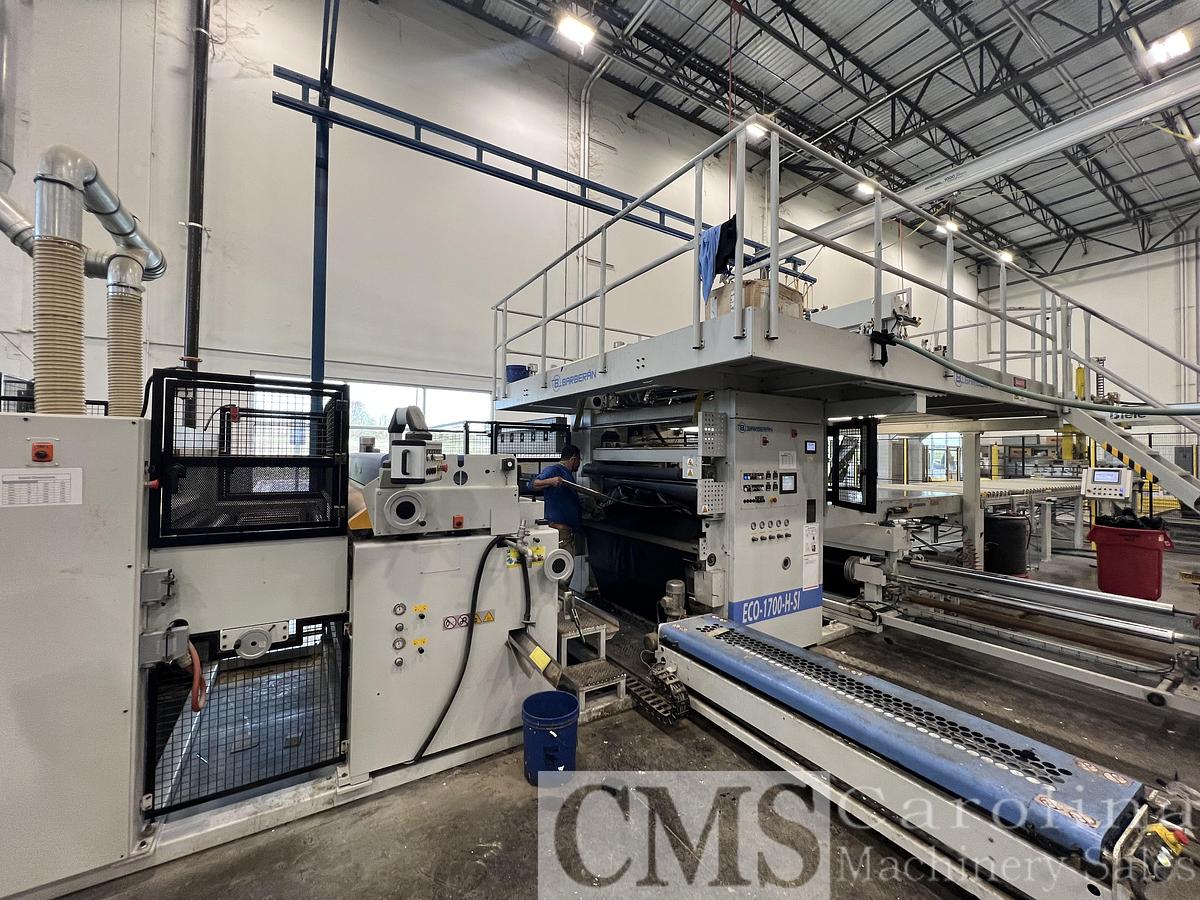 Used 2020 Barberan Top & Bottom Laminating Line with Biele Automatic Infeed/Outfeed System