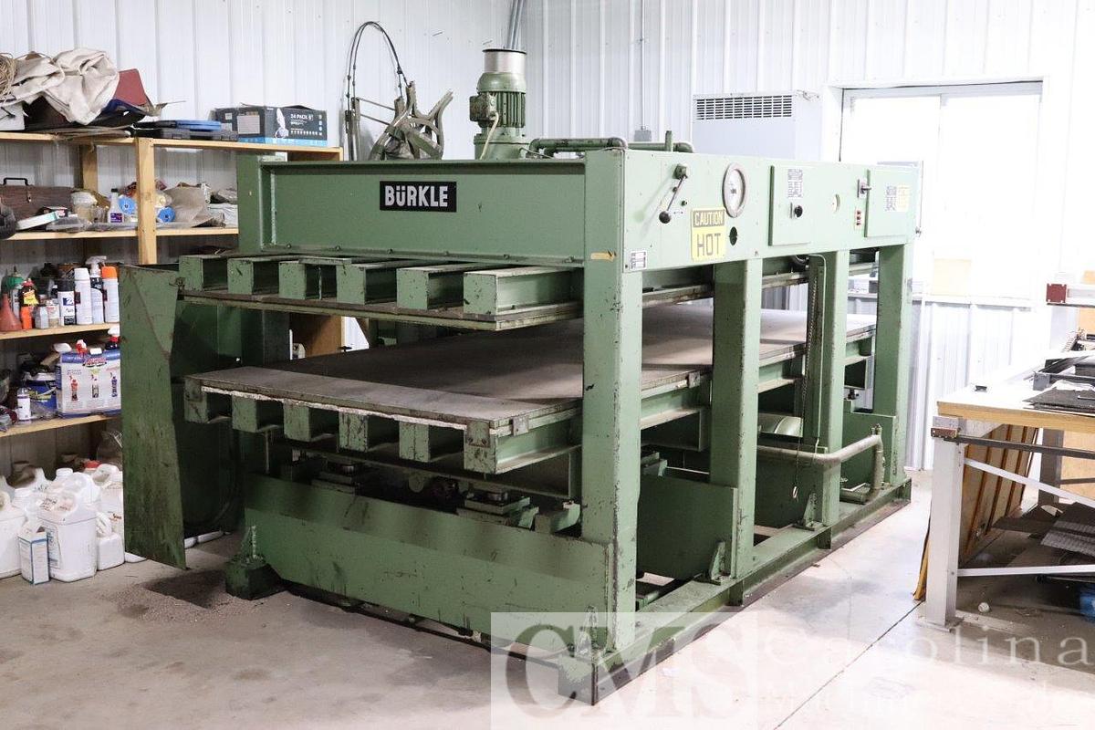 Used Burkle HS 120 36/135 Hot Press