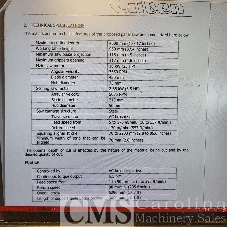 Used 2005 Giben SPT 3000