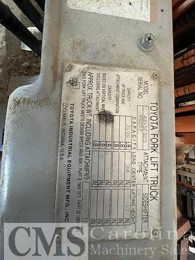 Used Toyota 2500 Lbs Forklift