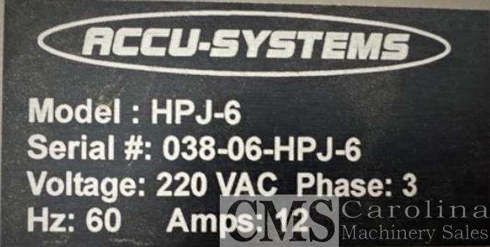 Used Accu-Systems HPJ-6 Bore/Glue/Dowel Machine
