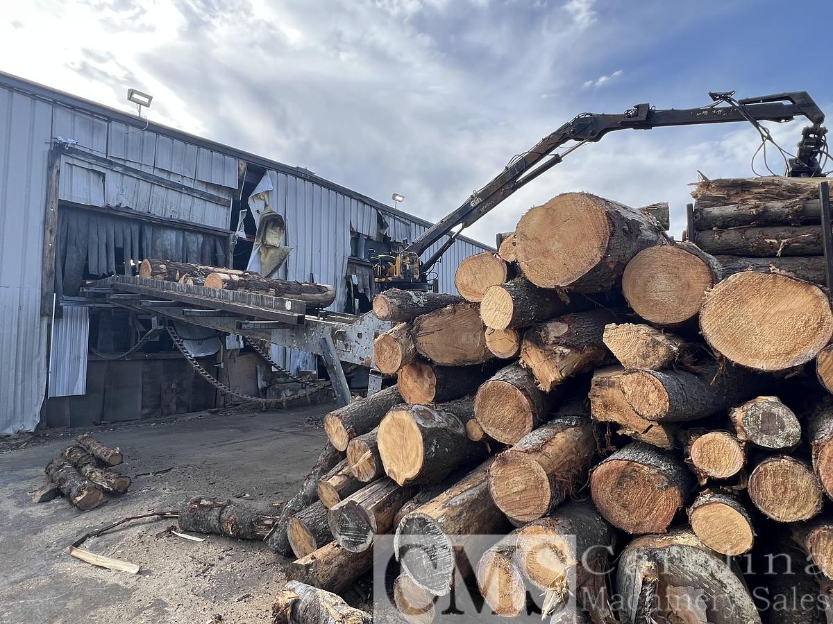 Used Complete Shaving Mill Operation with Land, Drying & Bagging Line Newman, BMM, MEC, Webb, Rethceif, CAT