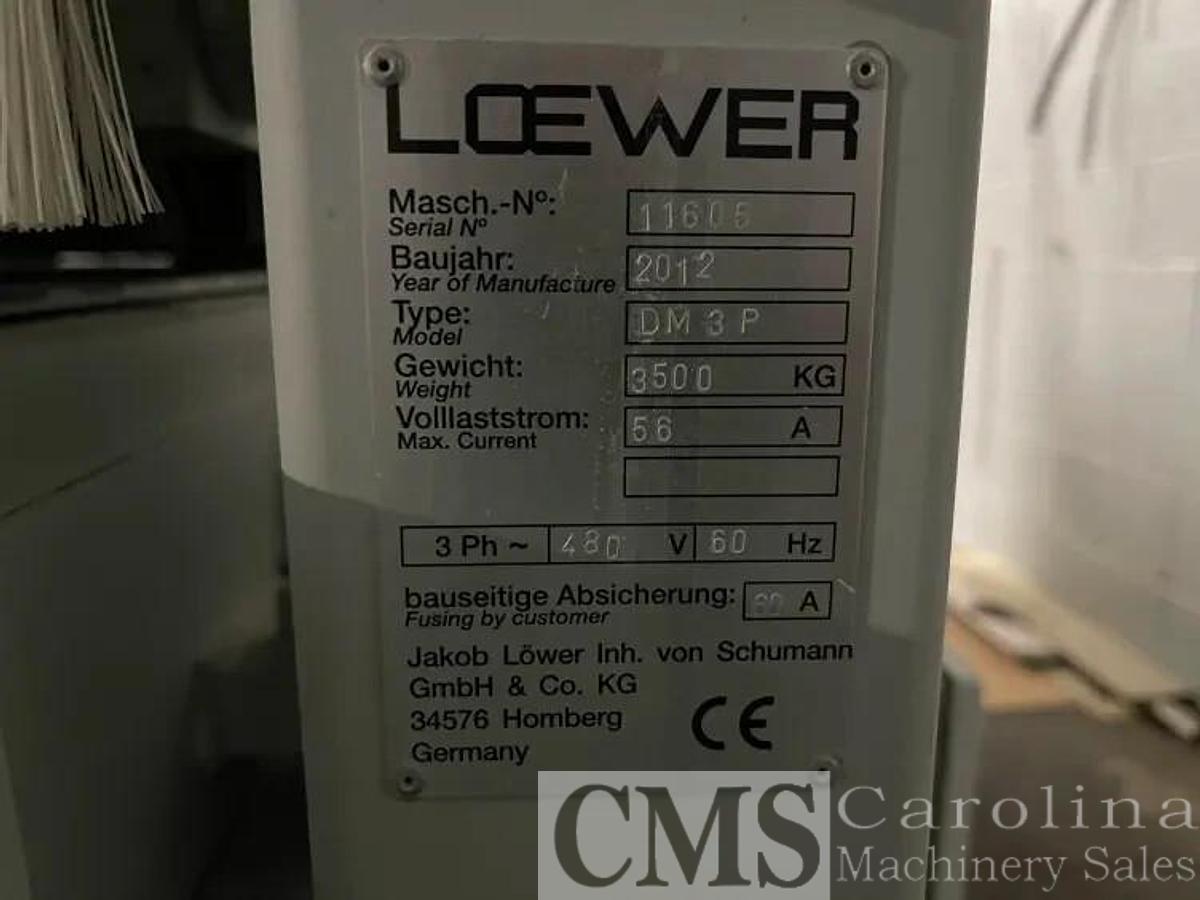 Used 2012 Loewer DM 3P Door Brush Sander