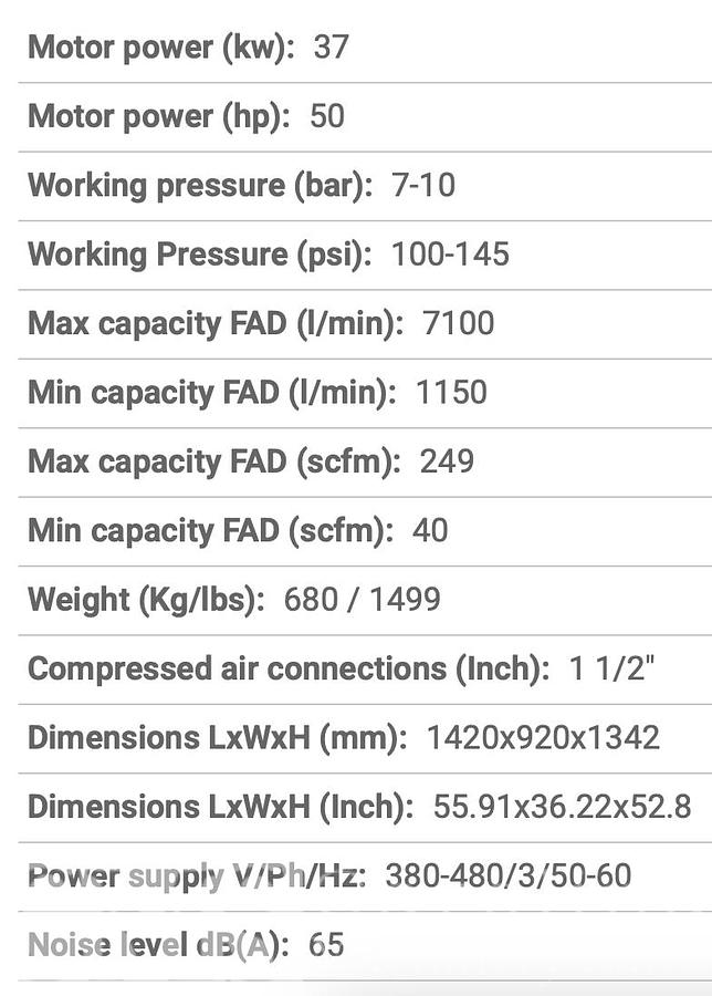 Used 2025 EL-AV 50 HP Compressor