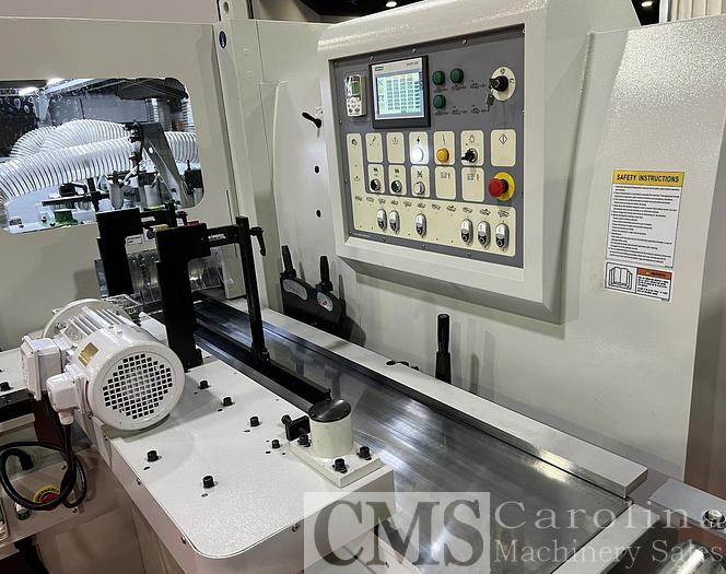 Used Woodtech 12" 6-Head Moulder with Infeed Table