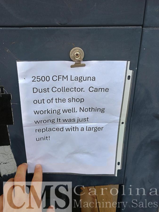 Used Laguna 2500 CFM Dust Collector