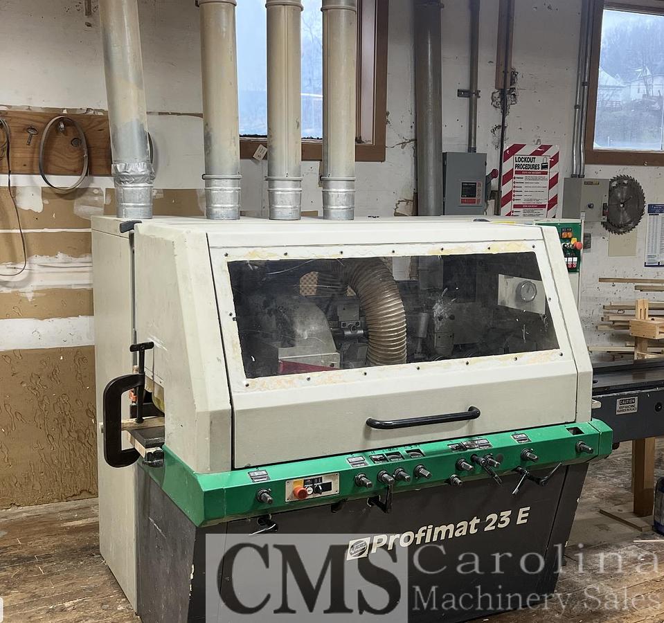 Used 1999 Weinig Profimat 23E Select Moulder with R950 Grinder