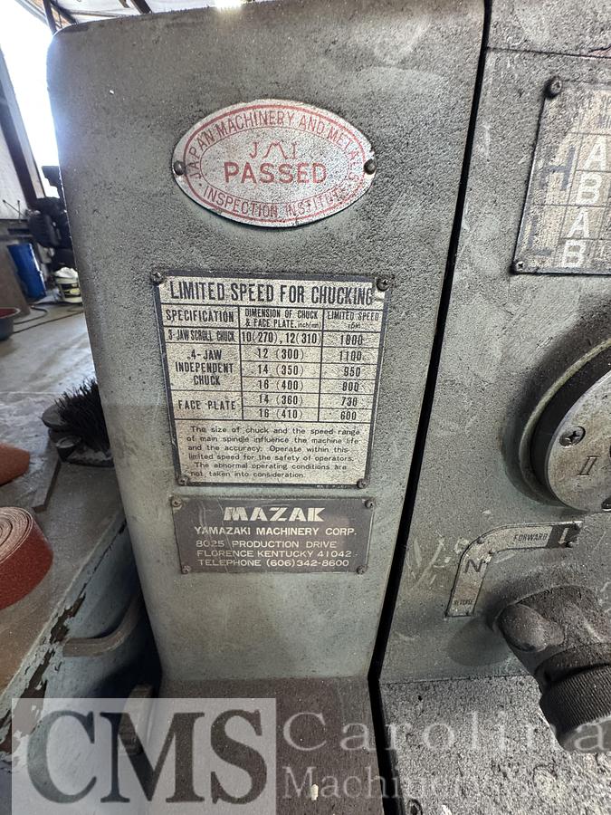 Used Mazak Mark II Lathe