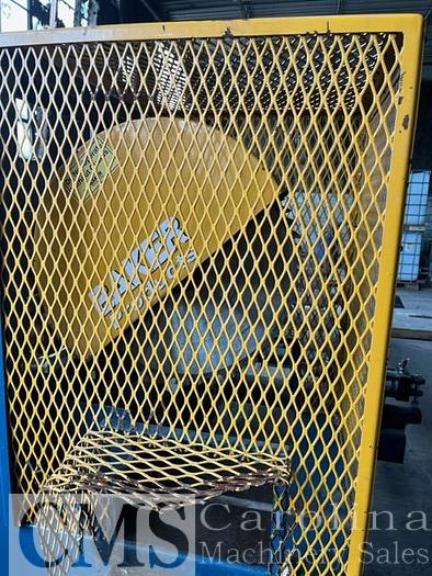 Used Baker Single Head Saw With Infeed/Outfeed