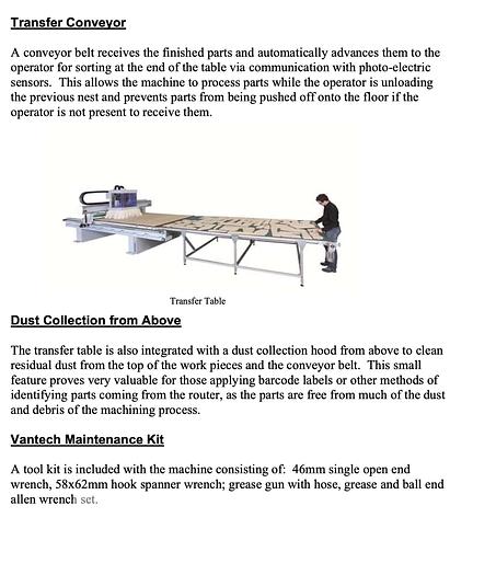 Used 2012 Weeke  Vantech 480 CNC Router