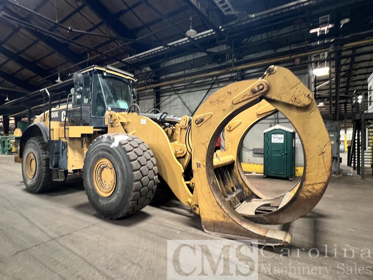 Used CAT 980K Wheel Loader with Log Forks