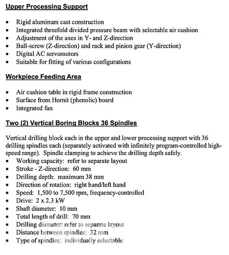 Used 2014 Weeke BHX 500 CNC Center