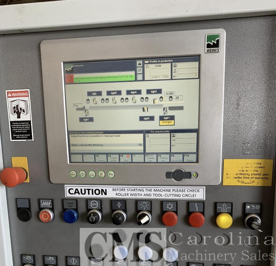 Used 2011 Weinig Powermat 1000 12" Moulder
