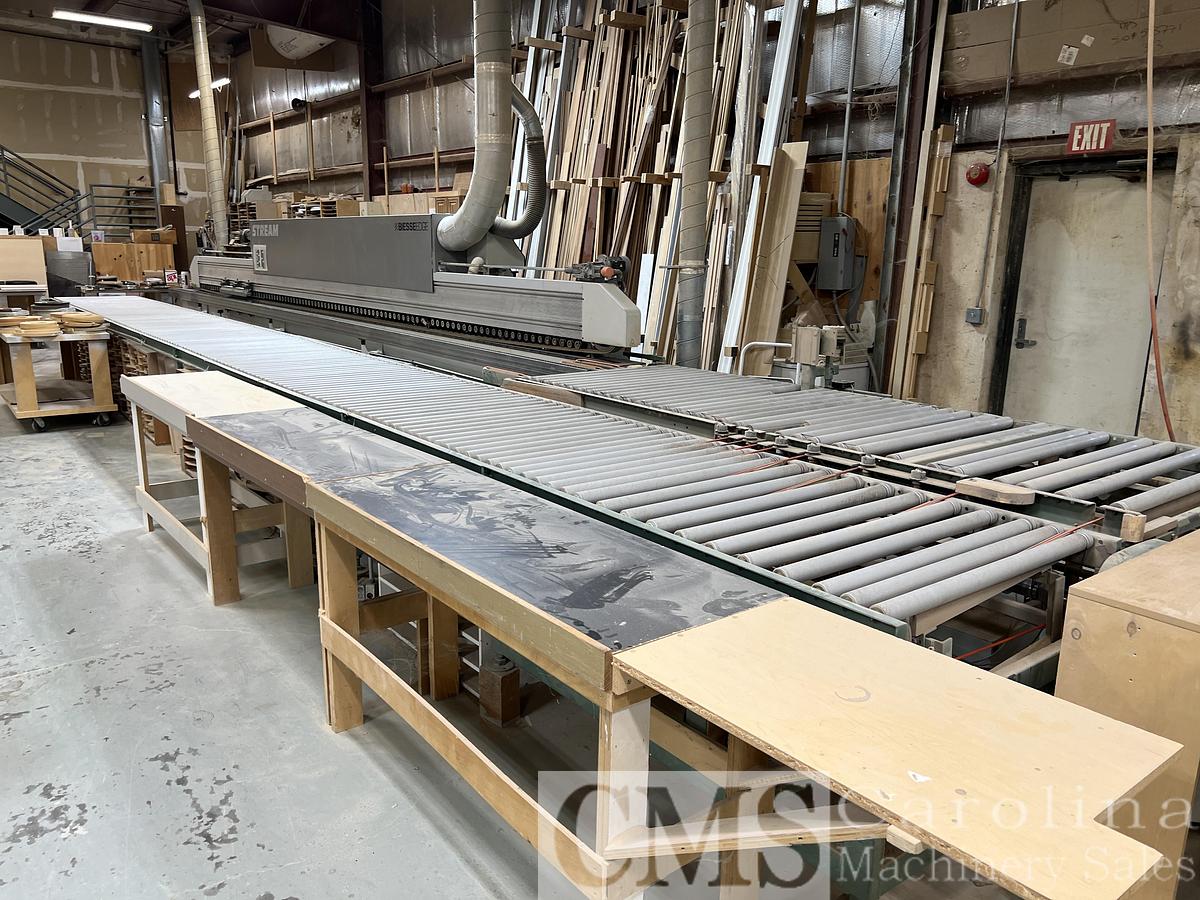Used 2003 Biesse Stream B1 9.0 Edgebander with Doucet Return Conveyor