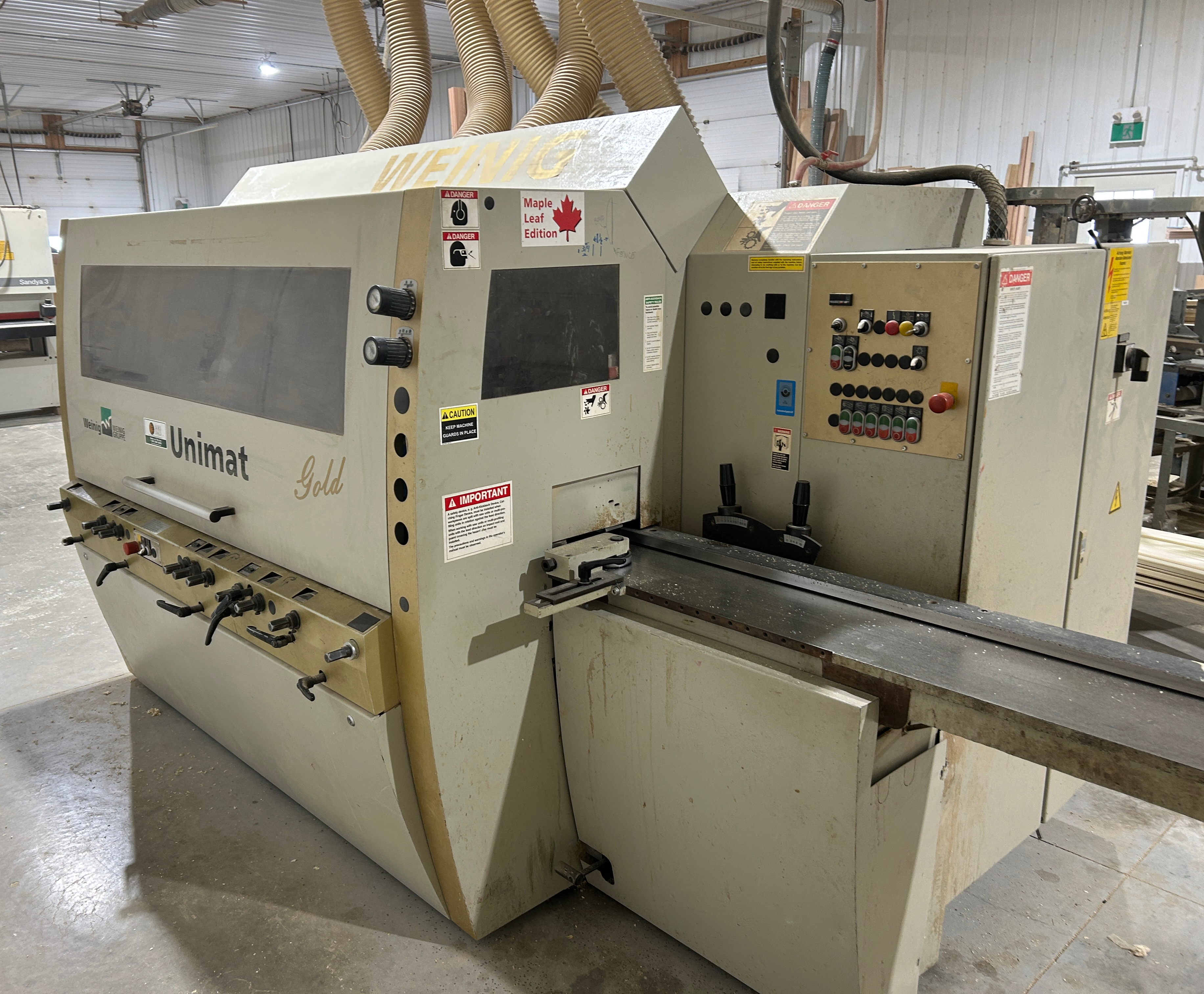 Used 2005 Weinig Unimat Gold 6-Head Moulder