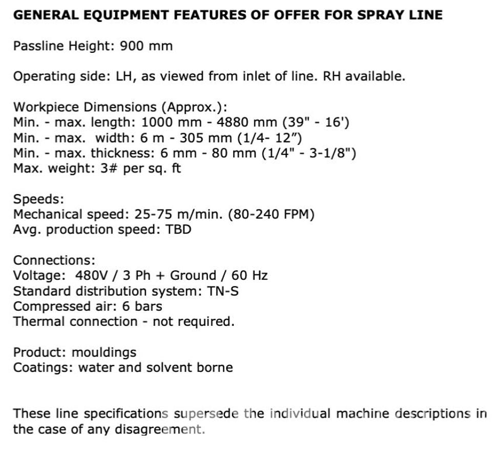 Used Superfici Moulding Sprayer