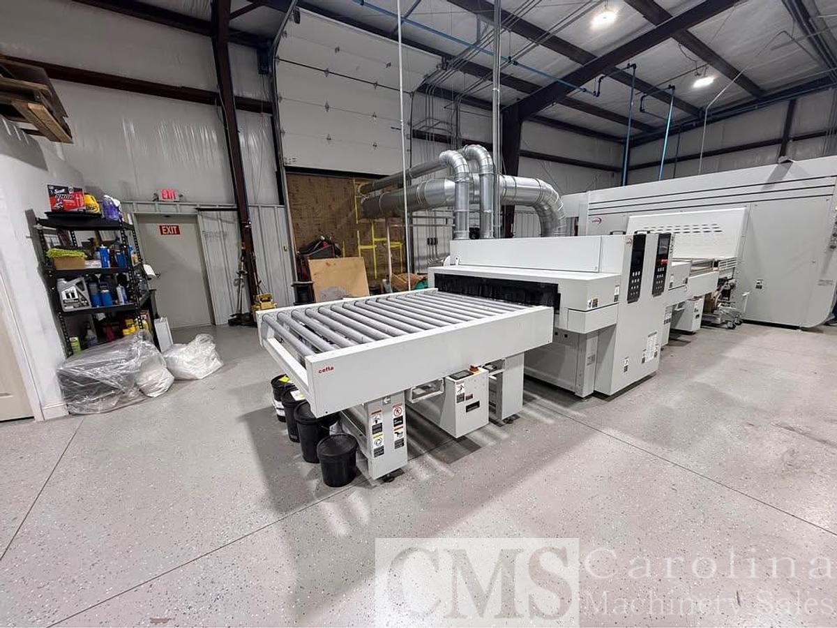 Used Cefla Mito Sprayer Finishing Line with UV Ovens