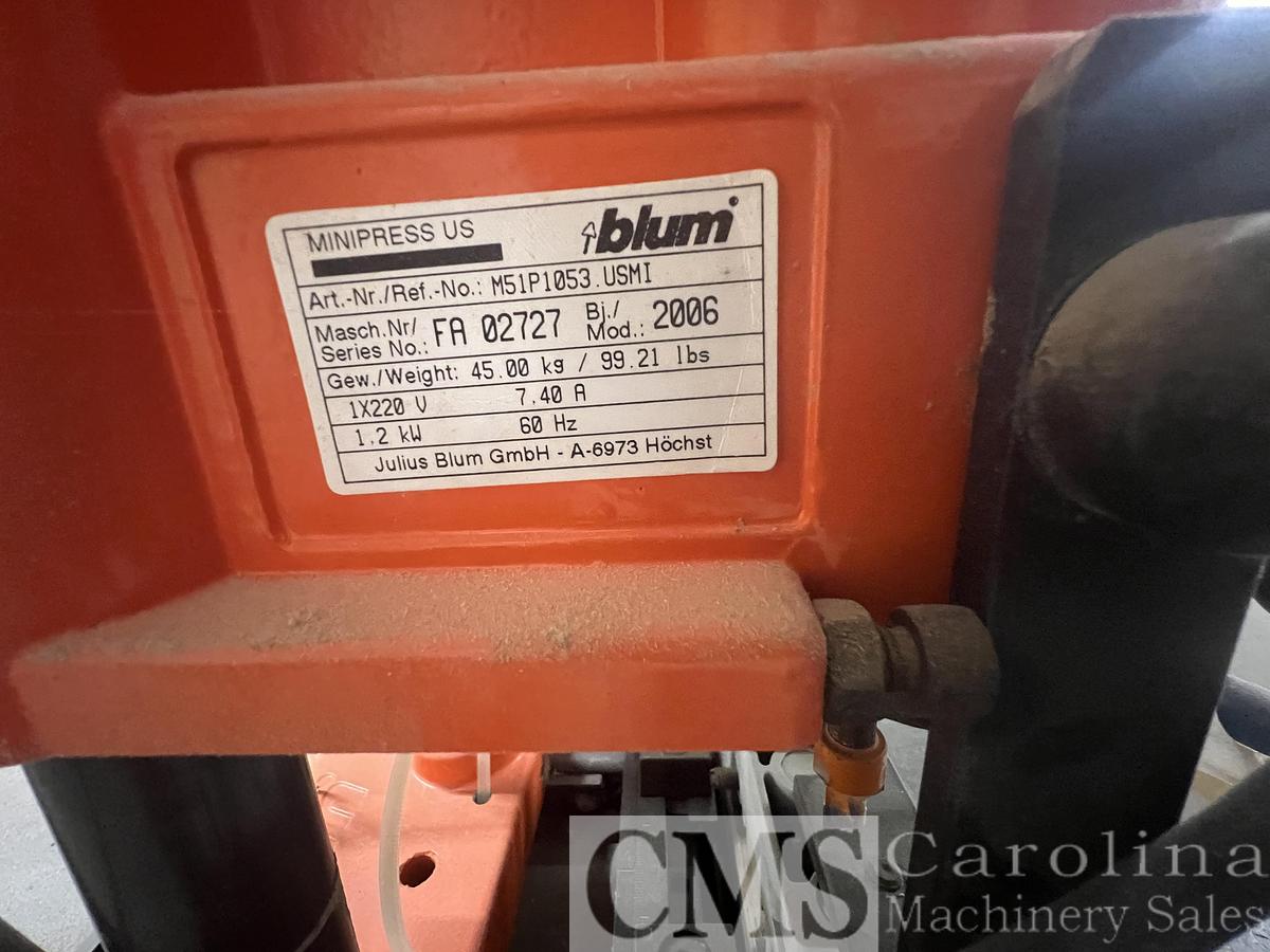 Used Blum Mini Press Hinge Borer