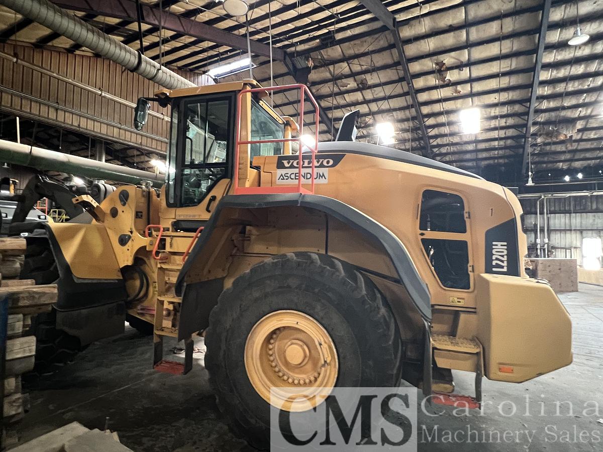Used Volvo Loader with Log Forks