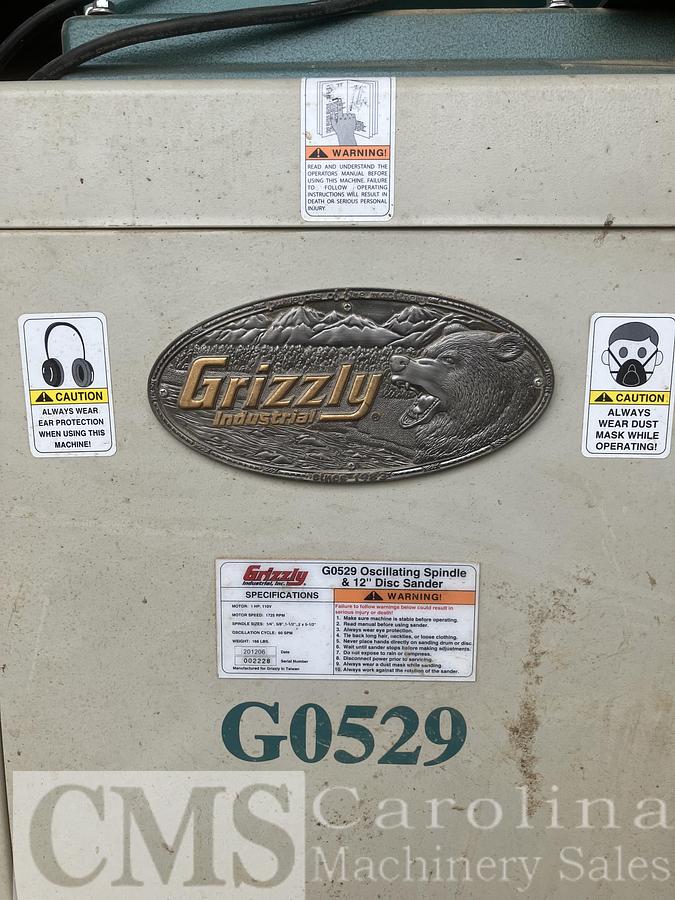 Used Grizzly  G 0529 Occillating Belt And Disc Sander