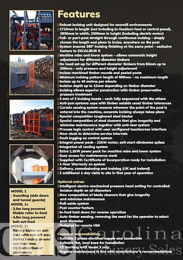 Excalibur Timber Incising Machine