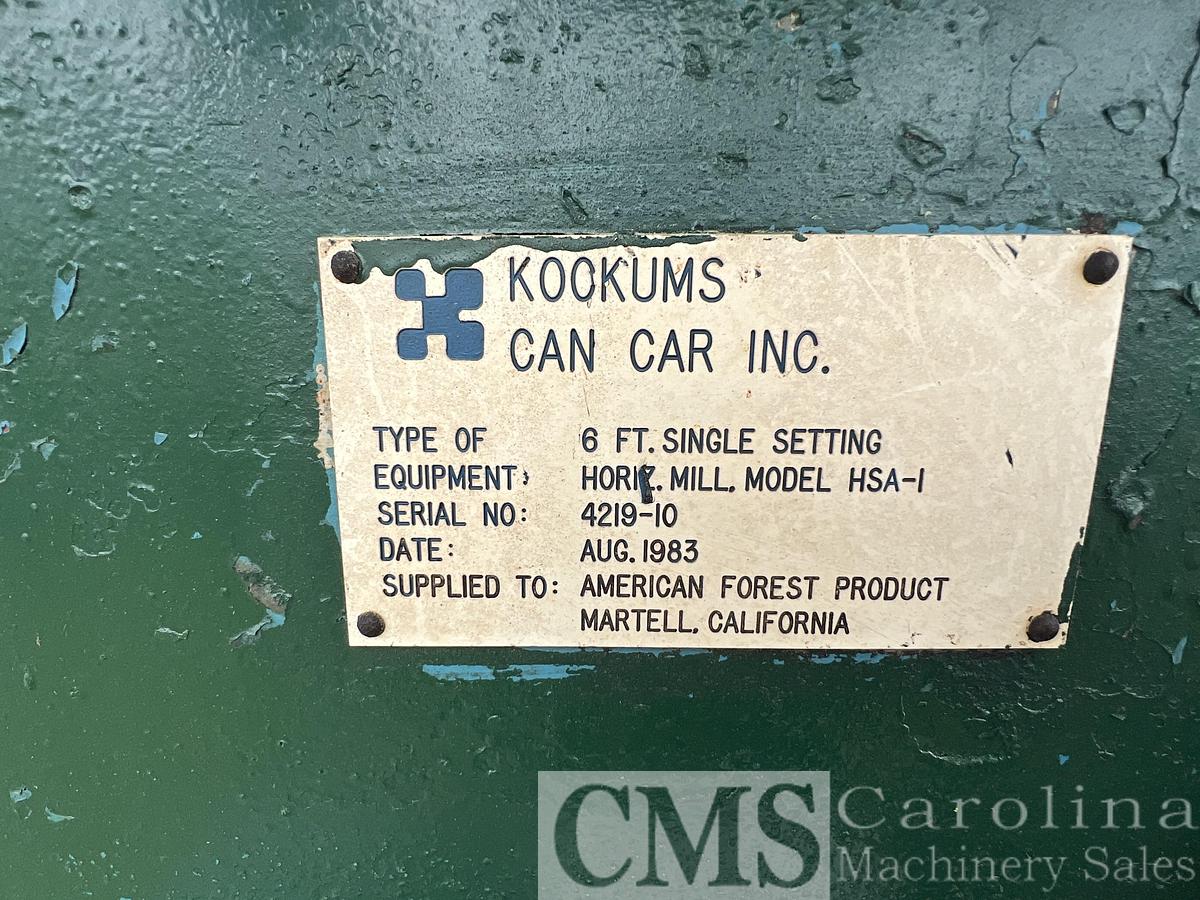 Used Kockums Cancar Horizontal Band Resaw